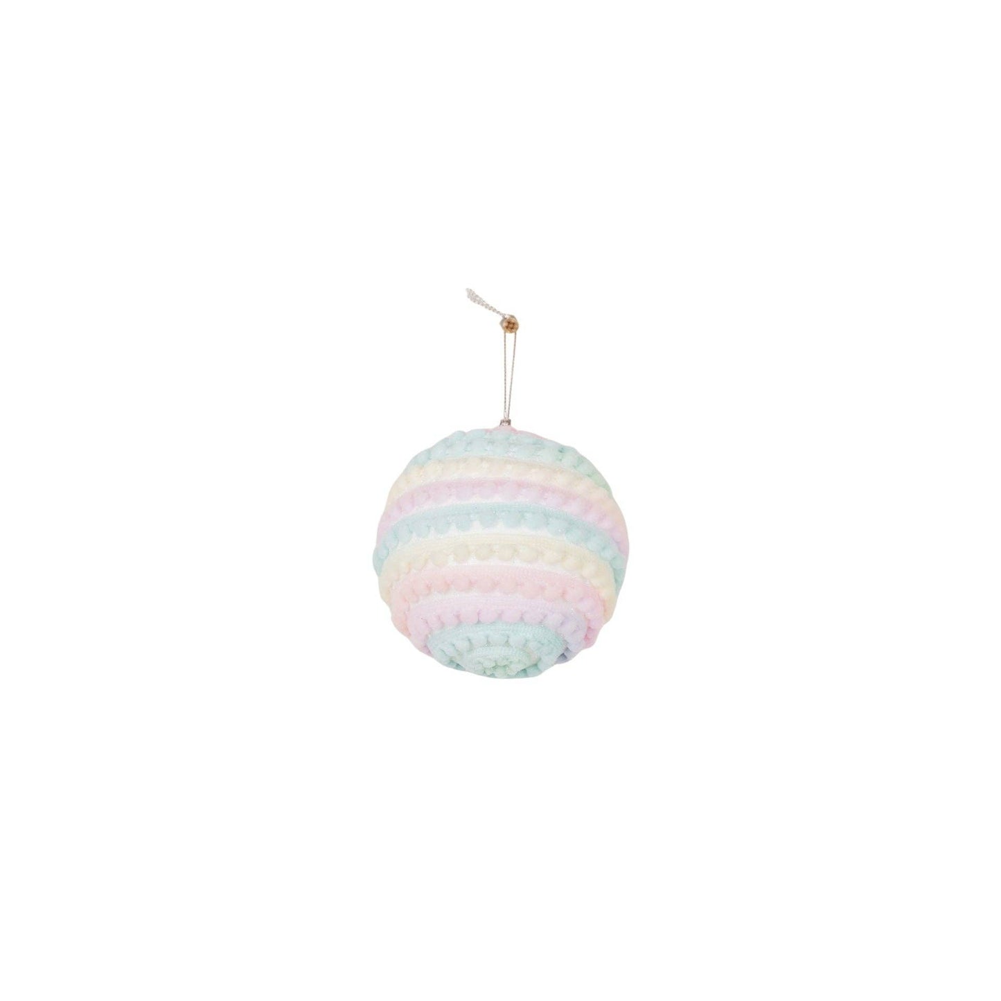 Kersthangers- Kerstballen- Foam- Eenhoornkleuren- S3- 8 cm